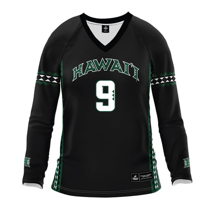 Hawaii - NCAA Women's Volleyball : Tali Hakas - Black Volleyball Jersey-0