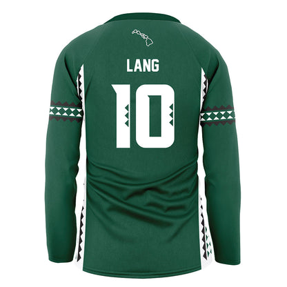 Hawaii - NCAA Women's Volleyball : Katherine Lang - Green Volleyball Jersey-1