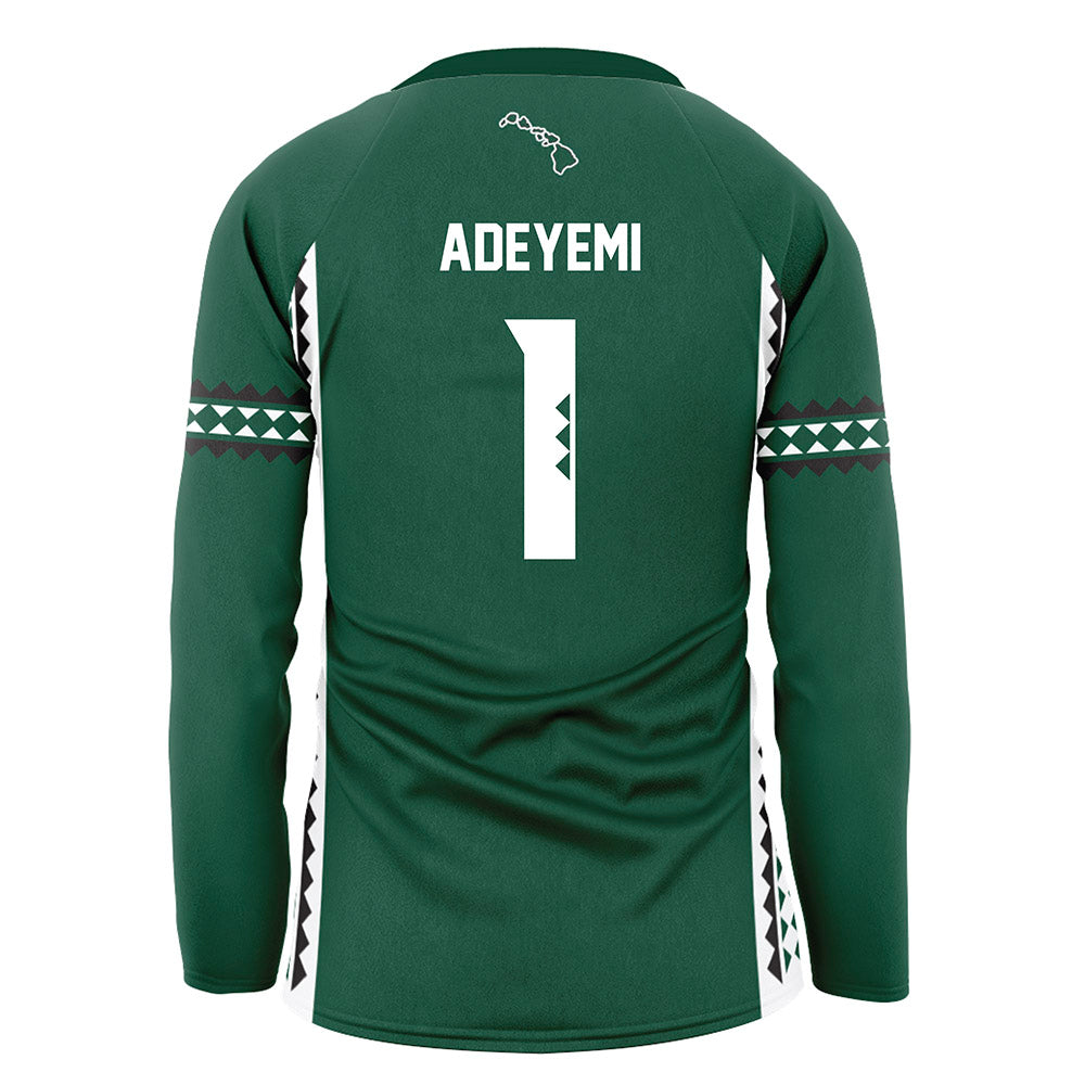 Hawaii - NCAA Women's Volleyball : Stella Adeyemi - Green Volleyball Jersey-1