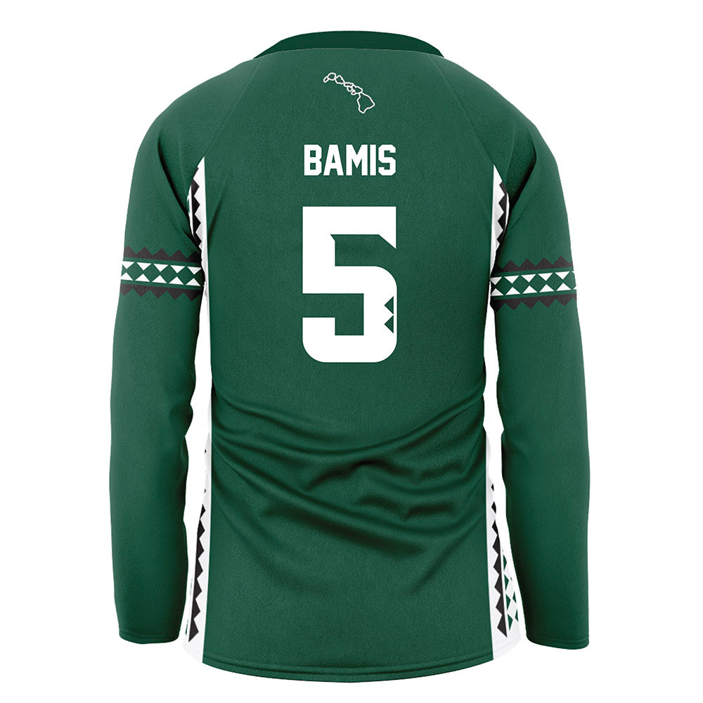 Hawaii - NCAA Women's Volleyball : Jacyn Bamis - Green Volleyball Jersey-1