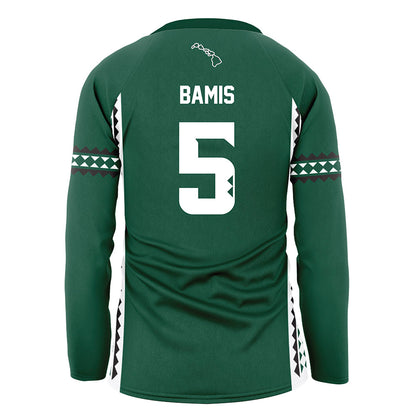 Hawaii - NCAA Women's Volleyball : Jacyn Bamis - Green Volleyball Jersey-1