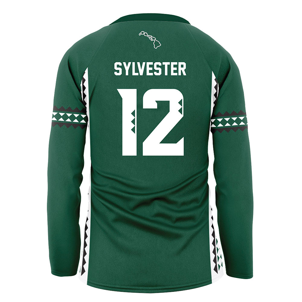 Hawaii - NCAA Women's Volleyball : Miliana Sylvester - Green Volleyball Jersey-1