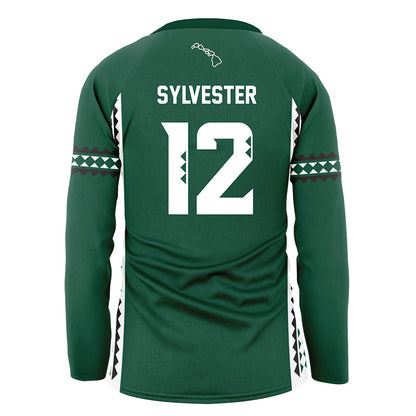 Hawaii - NCAA Women's Volleyball : Miliana Sylvester - Green Volleyball Jersey-1