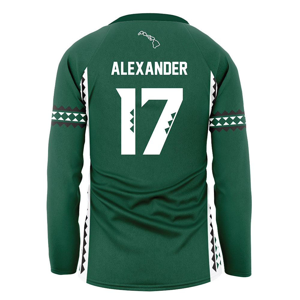 Hawaii - NCAA Women's Volleyball : Caylen Alexander - Green Volleyball Jersey