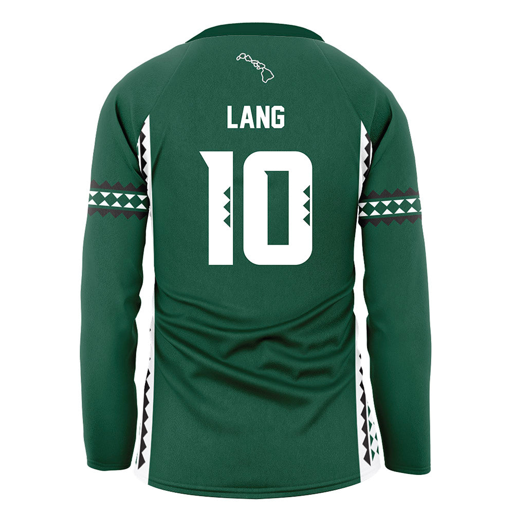 Hawaii - NCAA Women's Volleyball : Katherine Lang - Green Volleyball Jersey