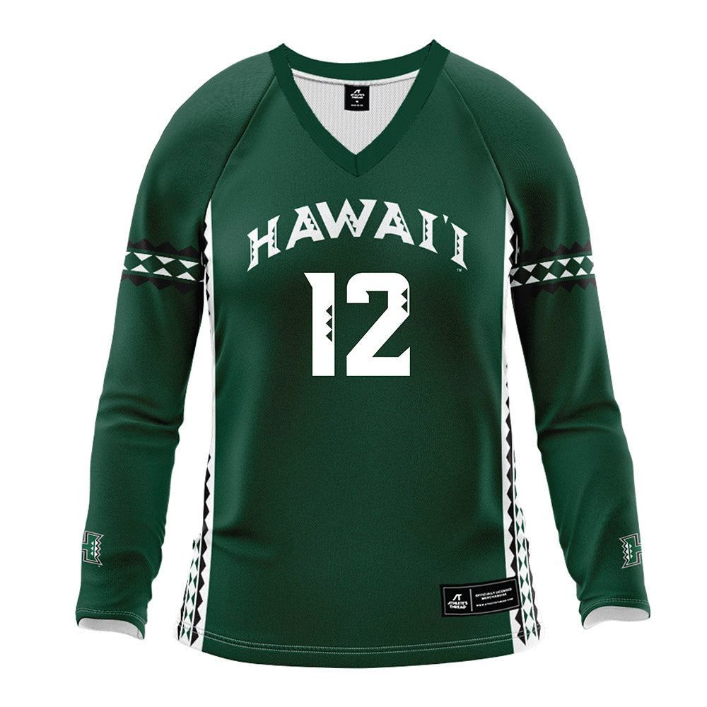 Hawaii - NCAA Women's Volleyball : Miliana Sylvester - Green Volleyball Jersey-0