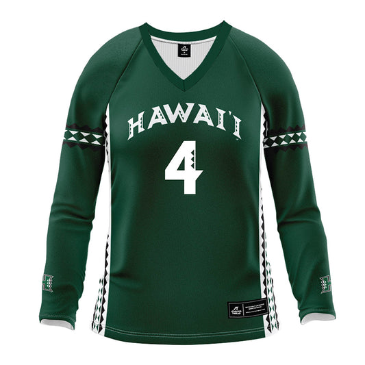 Hawaii - NCAA Women's Volleyball : Jackie Matias - Green Volleyball Jersey-0
