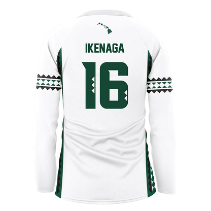 Hawaii - NCAA Women's Volleyball : Tayli Ikenaga - White Volleyball Jersey