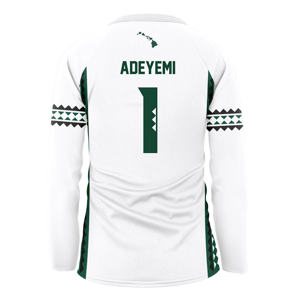 Hawaii - NCAA Women's Volleyball : Stella Adeyemi - White Volleyball Jersey-1