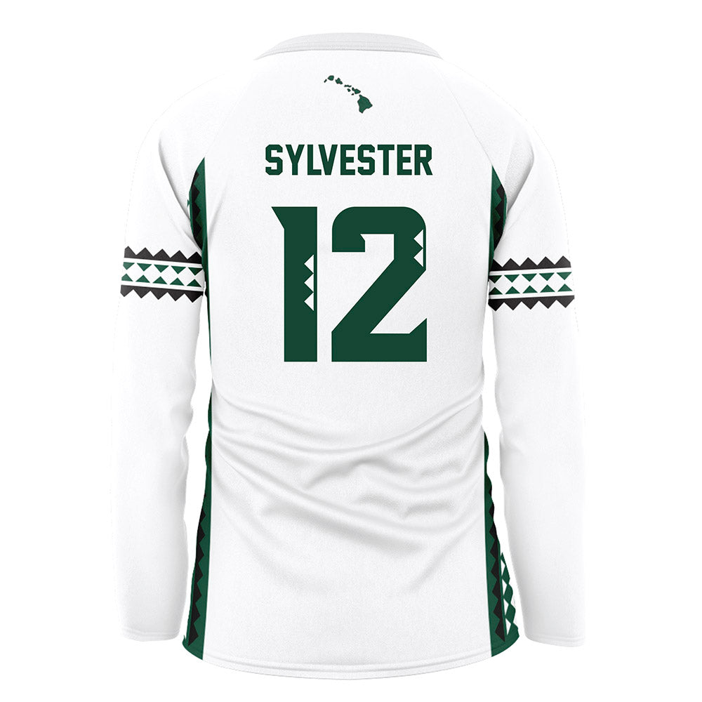 Hawaii - NCAA Women's Volleyball : Miliana Sylvester - White Volleyball Jersey-1