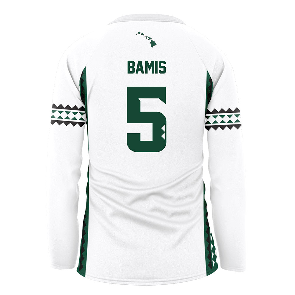 Hawaii - NCAA Women's Volleyball : Jacyn Bamis - White Volleyball Jersey-1
