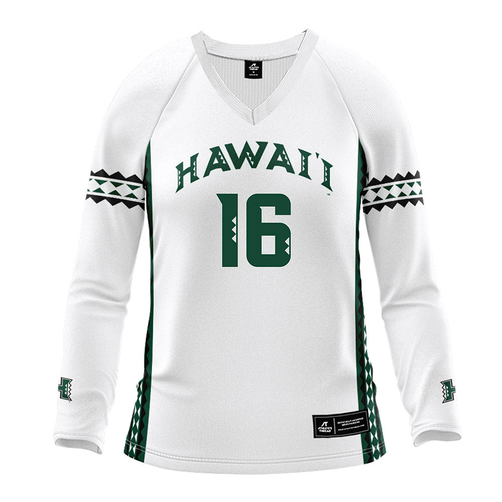 Hawaii - NCAA Women's Volleyball : Tayli Ikenaga - White Volleyball Jersey