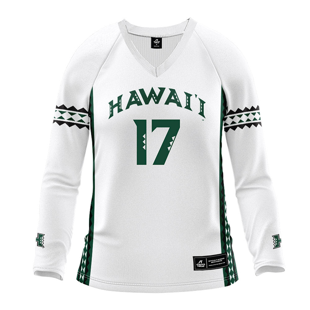 Hawaii - NCAA Women's Volleyball : Caylen Alexander - White Volleyball Jersey