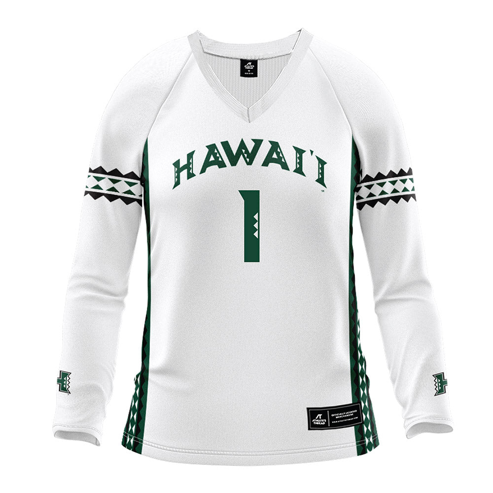 Hawaii - NCAA Women's Volleyball : Stella Adeyemi - White Volleyball Jersey-0