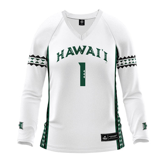 Hawaii - NCAA Women's Volleyball : Stella Adeyemi - White Volleyball Jersey-0