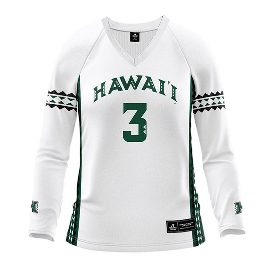 Hawaii - NCAA Women's Volleyball : Adrianna Arquette - White Volleyball Jersey-0