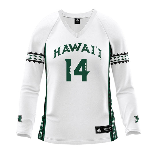 Hawaii - NCAA Women's Volleyball : Tyla Reese Mane - White Volleyball Jersey-0