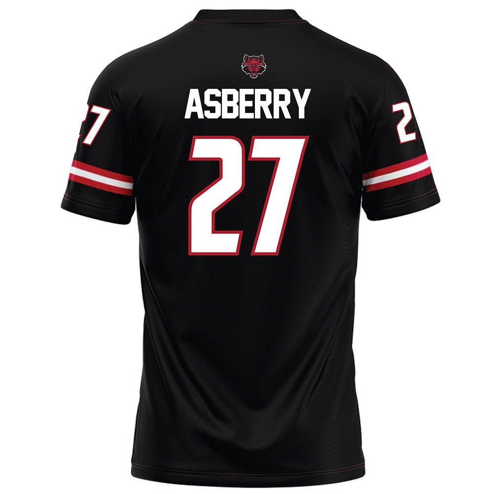 Arkansas State - NCAA Football : Noland Asberry - Black Football Jersey-1