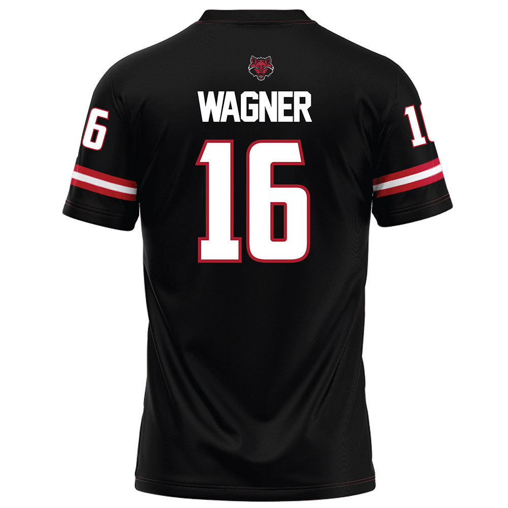 Arkansas State - NCAA Football : Bj Wagner - Black Football Jersey-1