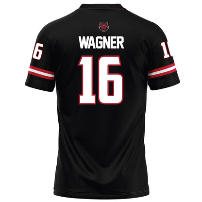 Arkansas State - NCAA Football : Bj Wagner - Black Football Jersey-1