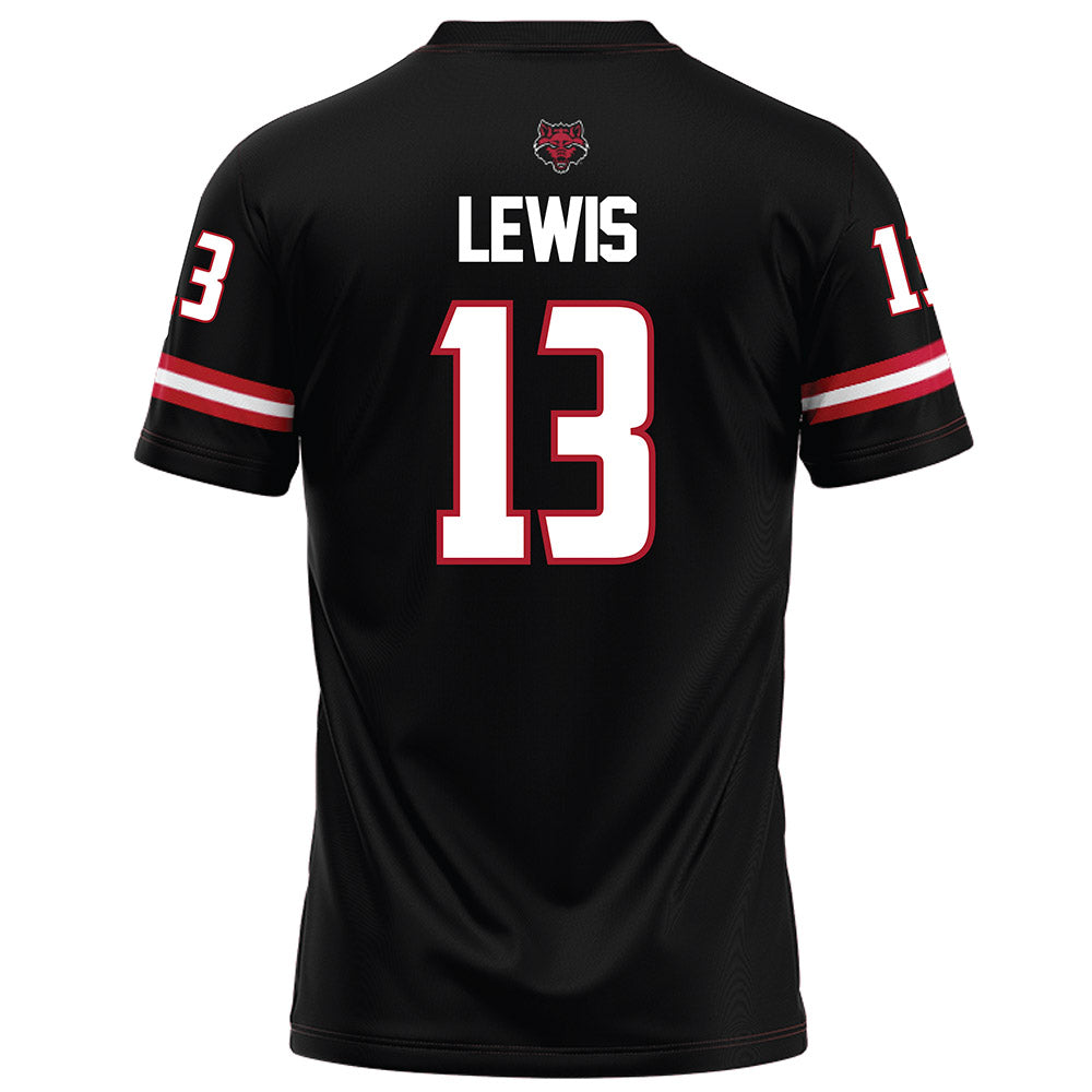 Arkansas State - NCAA Football : Tyrell Lewis - Black Football Jersey-1