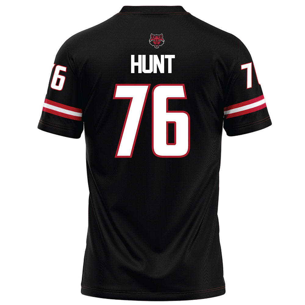 Arkansas State - NCAA Football : Trason Hunt - Black Football Jersey