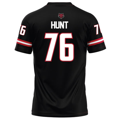 Arkansas State - NCAA Football : Trason Hunt - Black Football Jersey
