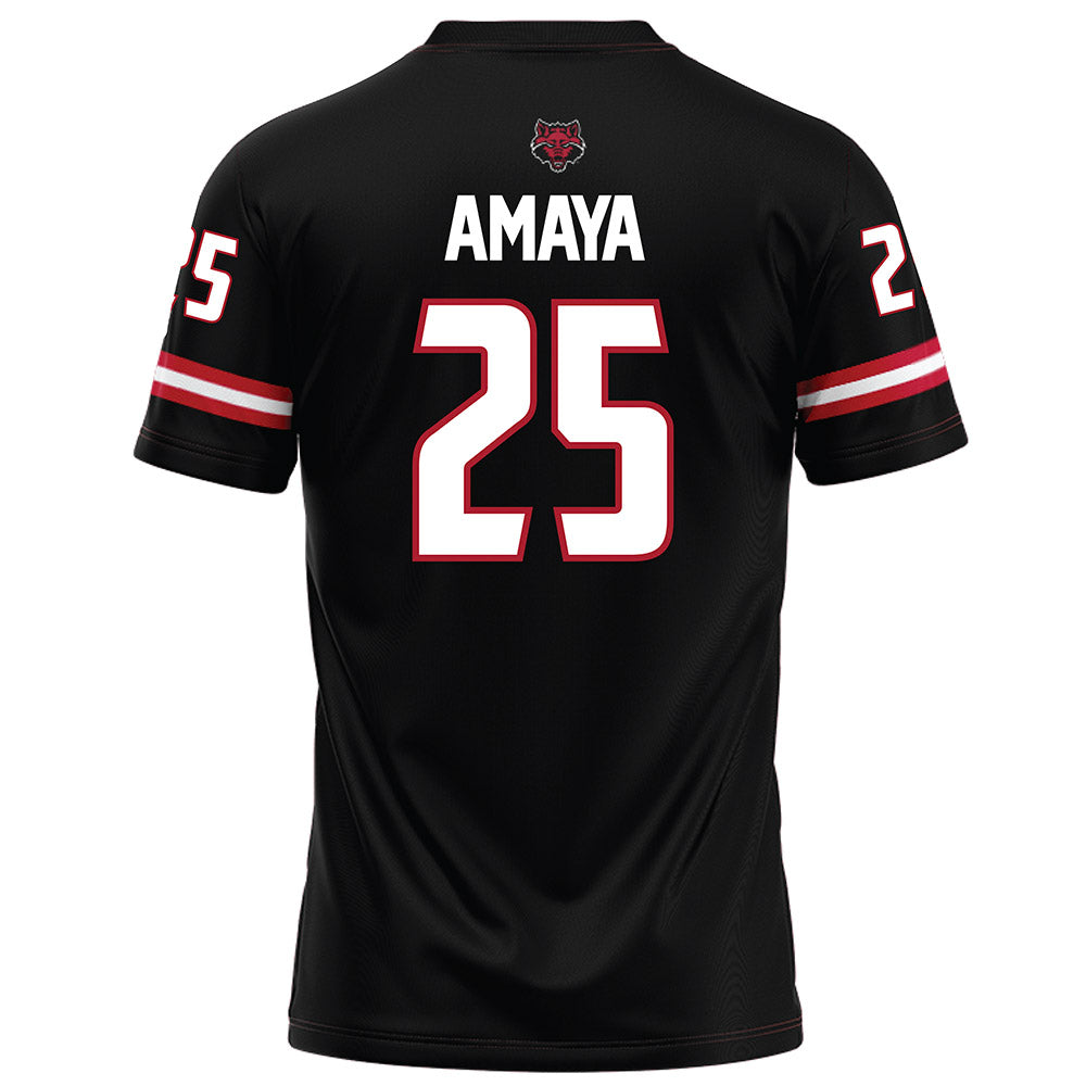 Arkansas State - NCAA Football : Clayton Amaya - Black Football Jersey-1