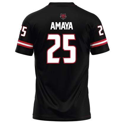 Arkansas State - NCAA Football : Clayton Amaya - Black Football Jersey-1