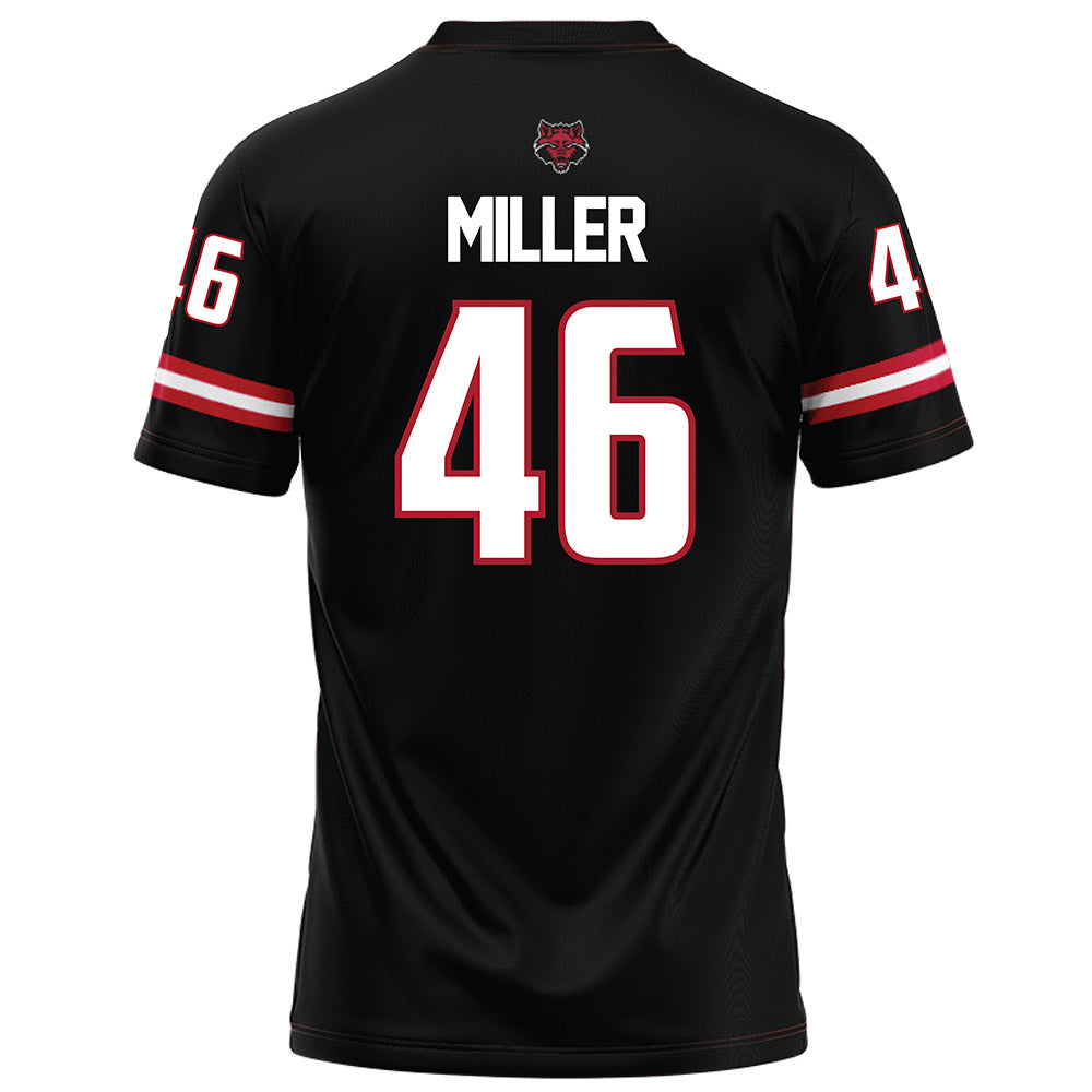 Arkansas State - NCAA Football : Nicholas Miller - Black Football Jersey-1