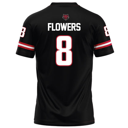 Arkansas State - NCAA Football : Josh Flowers - Black Football Jersey