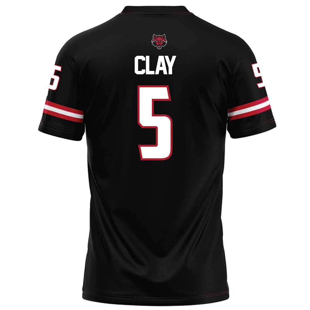 Arkansas State - NCAA Football : Kenyon Clay - Black Football Jersey-1