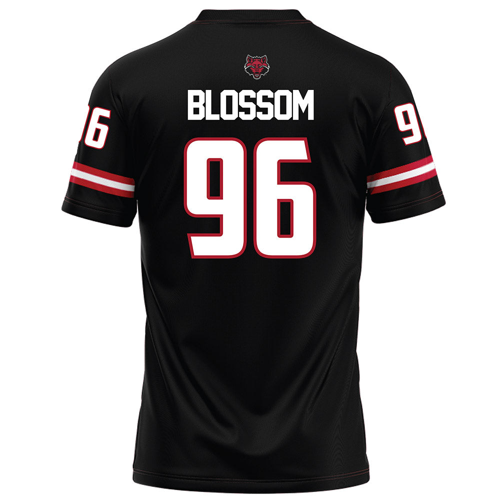 Arkansas State - NCAA Football : Ronnie Blossom - Black Football Jersey-1