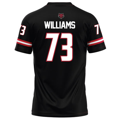 Arkansas State - NCAA Football : Kobe Williams - Black Football Jersey-1