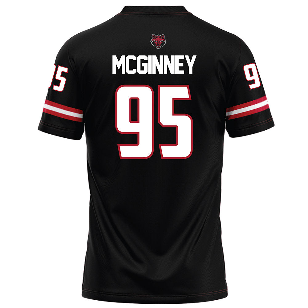 Arkansas State - NCAA Football : Jakwon Mcginney - Black Football Jersey-1