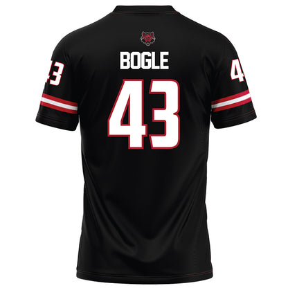 Arkansas State - NCAA Football : Chase Bogle - Black Football Jersey