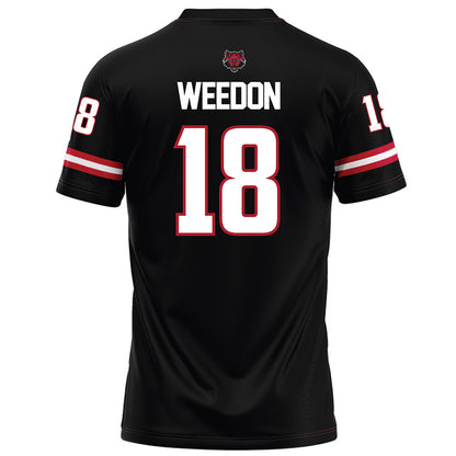 Arkansas State - NCAA Football : Malekhi Weedon - Black Football Jersey-1