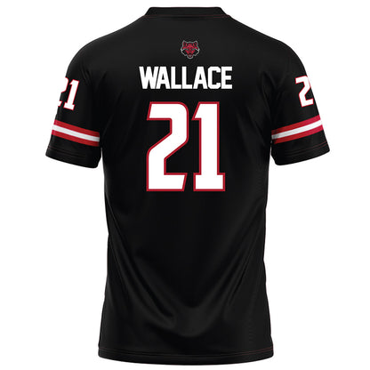 Arkansas State - NCAA Football : Zak Wallace - Black Football Jersey