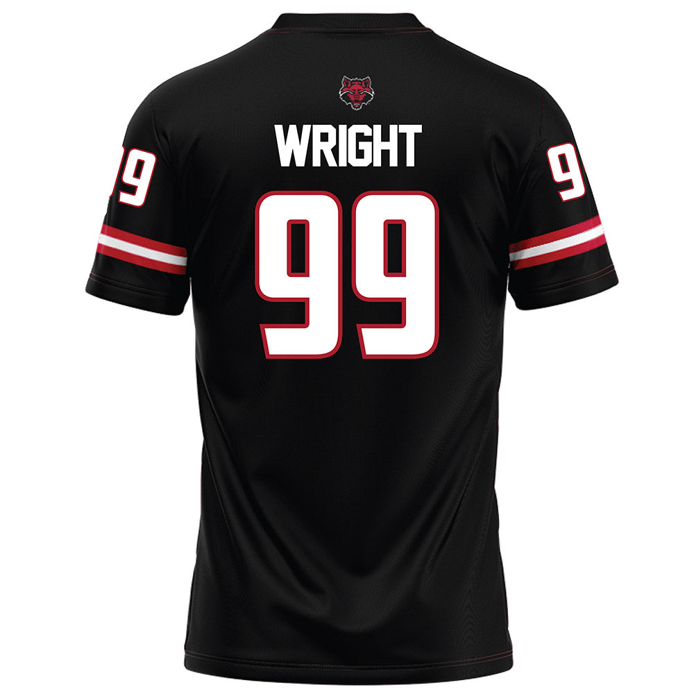 Arkansas State - NCAA Football : Quincy Wright - Black Football Jersey-1