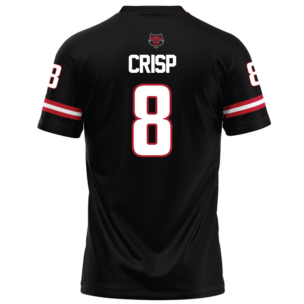 Arkansas State - NCAA Football : Dylan Crisp - Black Football Jersey-1