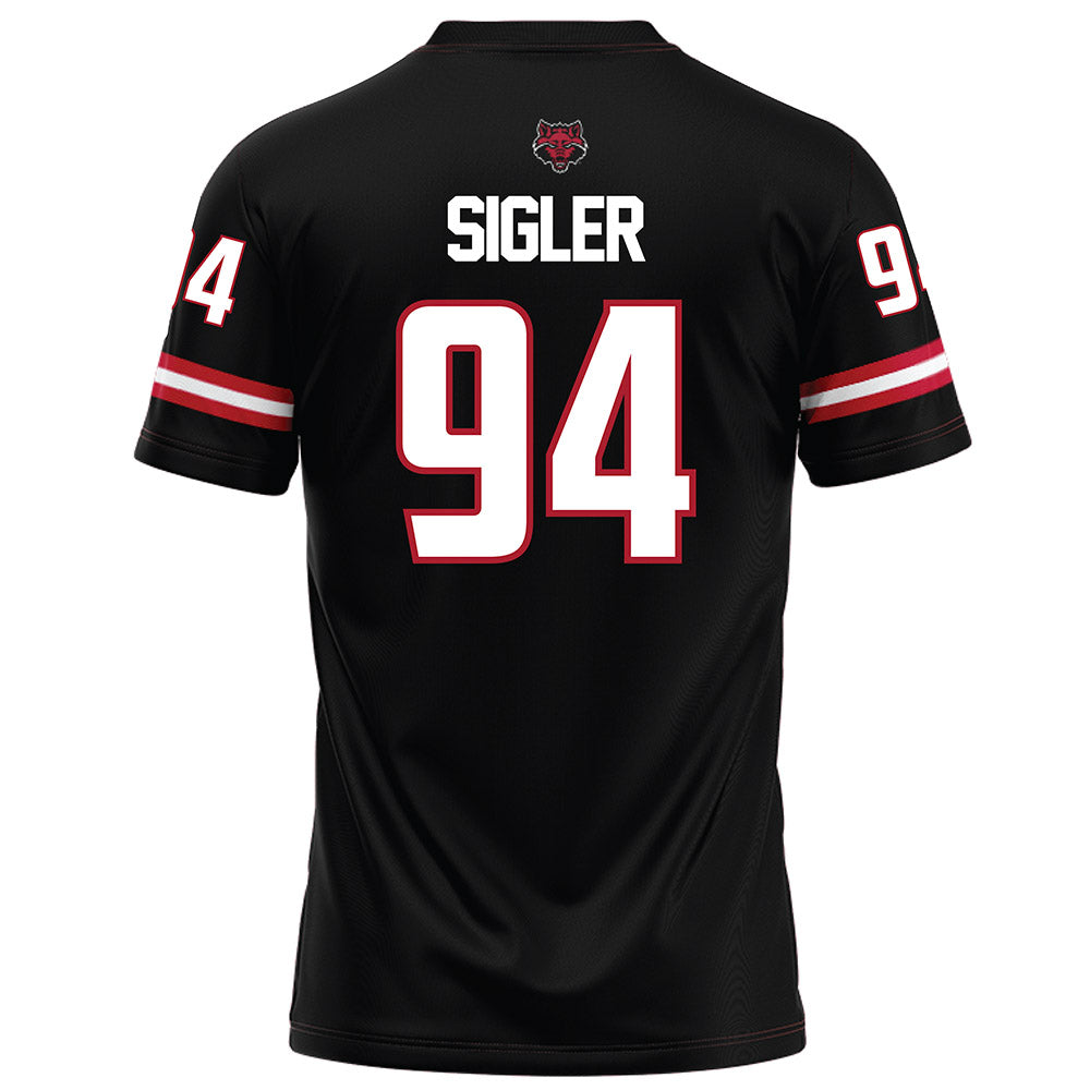 Arkansas State - NCAA Football : Cody Sigler - Black Football Jersey-1