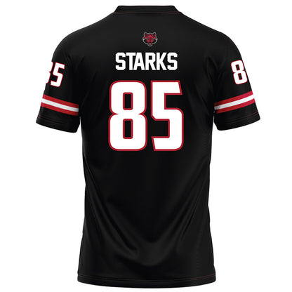 Arkansas State - NCAA Football : Tj Starks - Black Football Jersey
