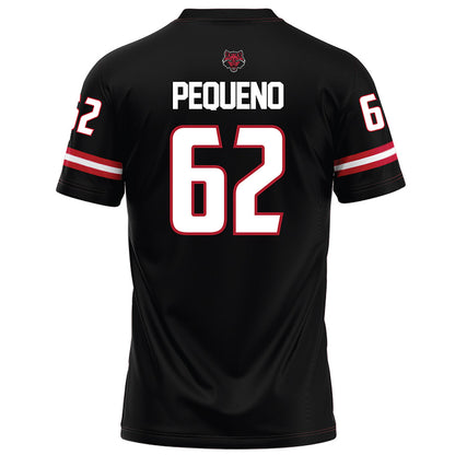 Arkansas State - NCAA Football : Jacob Pequeno - Black Football Jersey