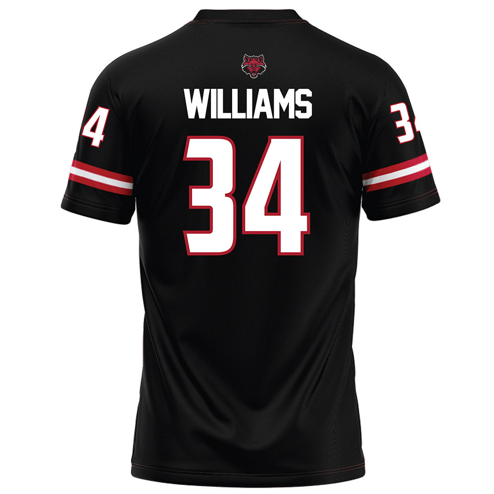 Arkansas State - NCAA Football : Marquis Williams - Black Football Jersey-1