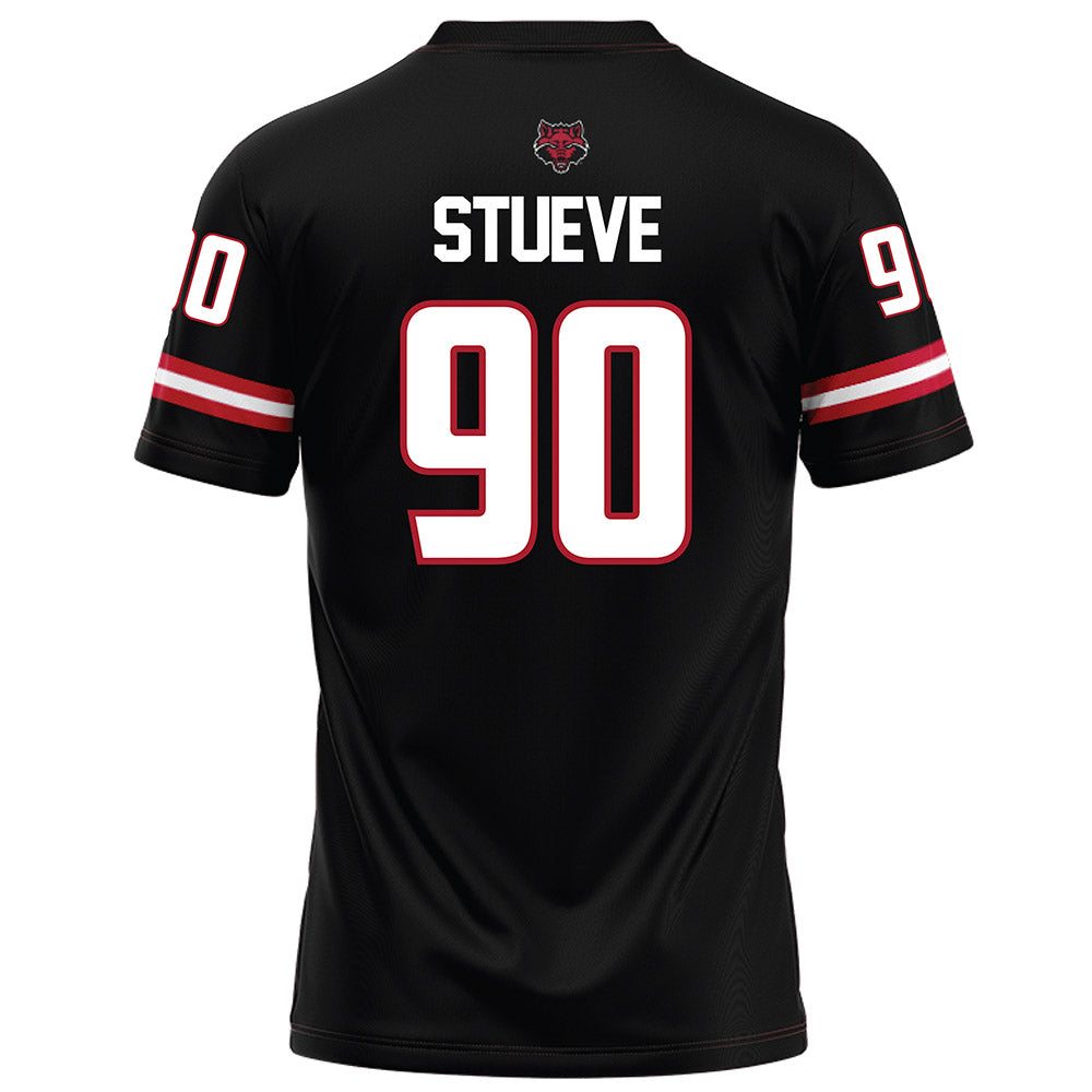 Arkansas State - NCAA Football : Lincoln Stueve - Black Football Jersey-1