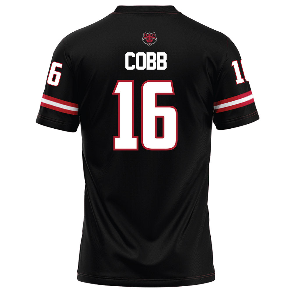 Arkansas State - NCAA Football : Chauncy Cobb - Black Football Jersey