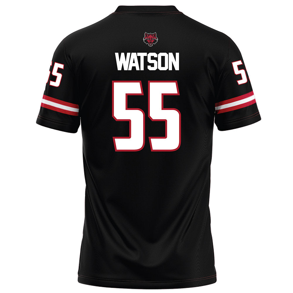 Arkansas State - NCAA Football : Aleric Watson - Black Football Jersey-1
