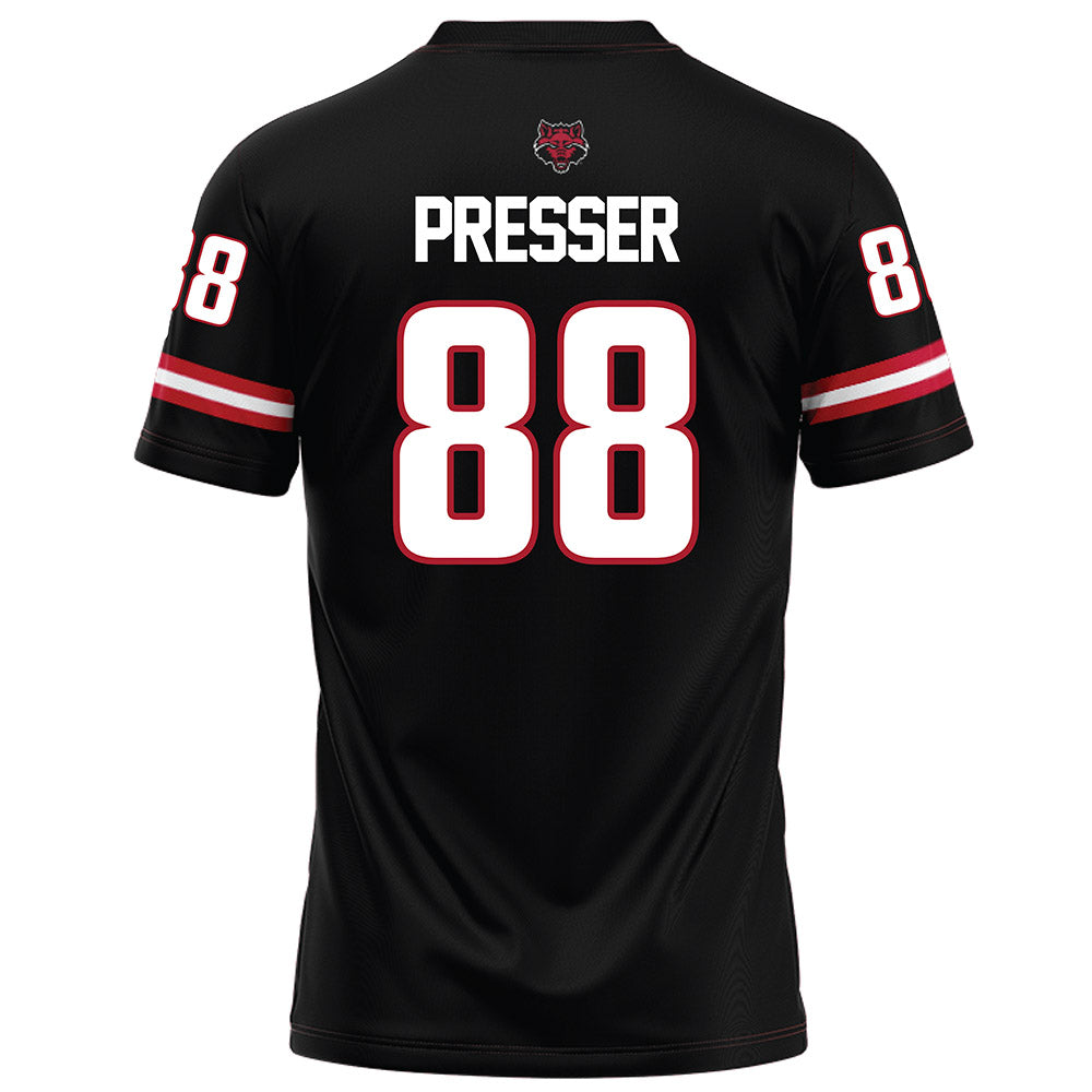 Arkansas State - NCAA Football : Calen Presser - Black Football Jersey-1