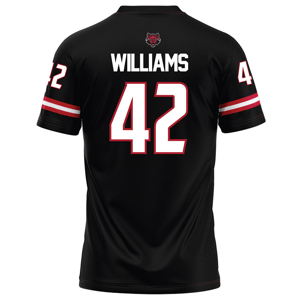 Arkansas State - NCAA Football : Shaun Williams - Black Football Jersey-1