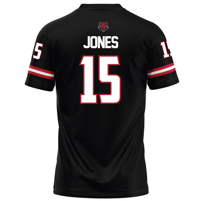 Arkansas State - NCAA Football : Andrew Jones - Black Football Jersey-1